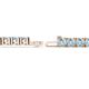 2 - Leslie 4.00 mm Aquamarine Eternity Tennis Bracelet 