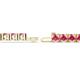2 - Leslie 4.00 mm Pink Tourmaline Eternity Tennis Bracelet 