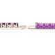 2 - Leslie 4.00 mm Amethyst Eternity Tennis Bracelet 