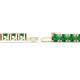 2 - Leslie 4.00 mm Emerald Eternity Tennis Bracelet 