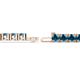2 - Leslie 4.00 mm Blue Diamond Eternity Tennis Bracelet 