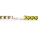 2 - Leslie 4.00 mm Yellow Diamond Eternity Tennis Bracelet 