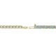 2 - Leslie 2.70 mm Aquamarine and Lab Grown Diamond Eternity Tennis Bracelet 