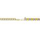 2 - Leslie 2.70 mm Yellow Sapphire and Lab Grown Diamond Eternity Tennis Bracelet 