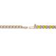 2 - Leslie 2.70 mm Yellow and White Diamond Eternity Tennis Bracelet 