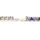 2 - Leslie 4.00 mm Tanzanite and Diamond Eternity Tennis Bracelet 