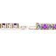2 - Leslie 4.00 mm Amethyst and Diamond Eternity Tennis Bracelet 