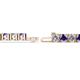 2 - Leslie 4.00 mm Iolite and Diamond Eternity Tennis Bracelet 