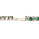 2 - Leslie 4.00 mm Emerald and Diamond Eternity Tennis Bracelet 