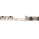 2 - Leslie 4.00 mm Black and White Diamond Eternity Tennis Bracelet 
