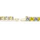 2 - Leslie 4.00 mm Yellow Sapphire and Diamond Eternity Tennis Bracelet 
