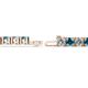 2 - Leslie 4.00 mm London Blue Topaz and Diamond Eternity Tennis Bracelet 