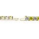 2 - Leslie 4.00 mm Yellow and White Diamond Eternity Tennis Bracelet 