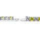 2 - Leslie 4.00 mm Yellow Diamond and Lab Grown Diamond Eternity Tennis Bracelet 