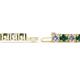 2 - Leslie 4.00 mm Lab Created Alexandrite and Lab Grown Diamond Eternity Tennis Bracelet 