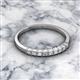 2 - Neria 2.50 mm Lab Grown Diamond 9 Stone Wedding Band 