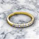 2 - Neria 2.50 mm Tanzanite and Lab Grown Diamond 9 Stone Wedding Band 