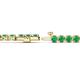 2 - Izarra 3.90 mm Emerald Eternity Tennis Bracelet 