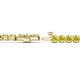 2 - Izarra 3.90 mm Yellow Diamond Eternity Tennis Bracelet 