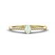 1 - Penelope Classic 6x4 mm Oval Cut Opal and Round Diamond Engagement Ring 