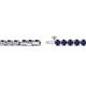 2 - Izarra 3.10 mm Blue Sapphire Eternity Tennis Bracelet 