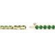 2 - Izarra 2.90 mm Emerald Eternity Tennis Bracelet 