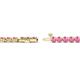 2 - Izarra 2.90 mm Pink Sapphire Eternity Tennis Bracelet 