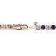 2 - Izarra 3.90 mm Blue Sapphire and Lab Grown Diamond Eternity Tennis Bracelet 