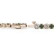 2 - Izarra 3.70 mm Diamond and Lab Created Alexandrite Eternity Tennis Bracelet 