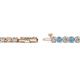 2 - Izarra 3.10 mm Blue Topaz and Lab Grown Diamond Eternity Tennis Bracelet 