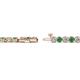 2 - Izarra 3.10 mm Emerald and Lab Grown Diamond Eternity Tennis Bracelet 