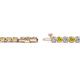 2 - Izarra 3.10 mm Yellow and White Lab Grown Diamond Eternity Tennis Bracelet 