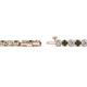 2 - Izarra 3.10 mm Lab Grown Diamond and Lab Created Alexandrite Eternity Tennis Bracelet 