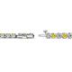 2 - Izarra 2.90 mm Yellow Sapphire and Diamond Eternity Tennis Bracelet 