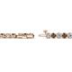 2 - Izarra 2.90 mm Smoky Quartz and Lab Grown Diamond Eternity Tennis Bracelet 