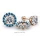 1 - Serena 0.70 ctw (2.00 mm) Round Blue Topaz Jackets Earrings 
