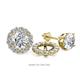 1 - Serena 0.78 ctw (2.00 mm) Round Natural Diamond Jackets Earrings 