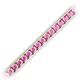 2 - Abril 3.10 mm Pink Sapphire Eternity Tennis Bracelet 