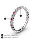 4 - Arria 2.40 mm Pink Tourmaline and Lab Grown Diamond Eternity Band 
