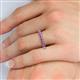 5 - Gracie 3.00 mm Round Pink Sapphire Eternity Band 