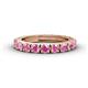 Gracie 3.00 mm Round Pink Sapphire Eternity Band 