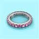 2 - Gracie 3.00 mm Round Pink Sapphire Eternity Band 