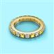 2 - Gracie 3.00 mm Round Yellow Sapphire and Lab Grown Diamond Eternity Band 