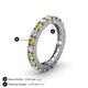 4 - Gracie 3.00 mm Round Yellow Sapphire and Lab Grown Diamond Eternity Band 