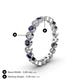 4 - Arria 2.70 mm Blue Sapphire and Diamond Eternity Band 