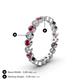 4 - Arria 2.70 mm Ruby and Lab Grown Diamond Eternity Band 