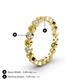 4 - Arria 2.70 mm Citrine and Lab Grown Diamond Eternity Band 