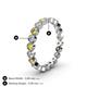 4 - Arria 2.70 mm Yellow Sapphire and Lab Grown Diamond Eternity Band 