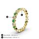 4 - Arria 2.70 mm Emerald and Lab Grown Diamond Eternity Band 