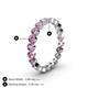 5 - Arria 2.70 mm Pink Sapphire Eternity Band 